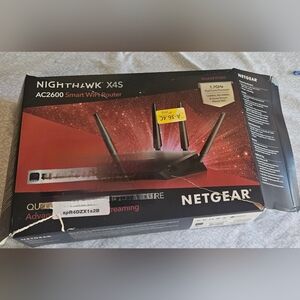 NETGEAR Nighthawk X4S Router - Black and Red Box